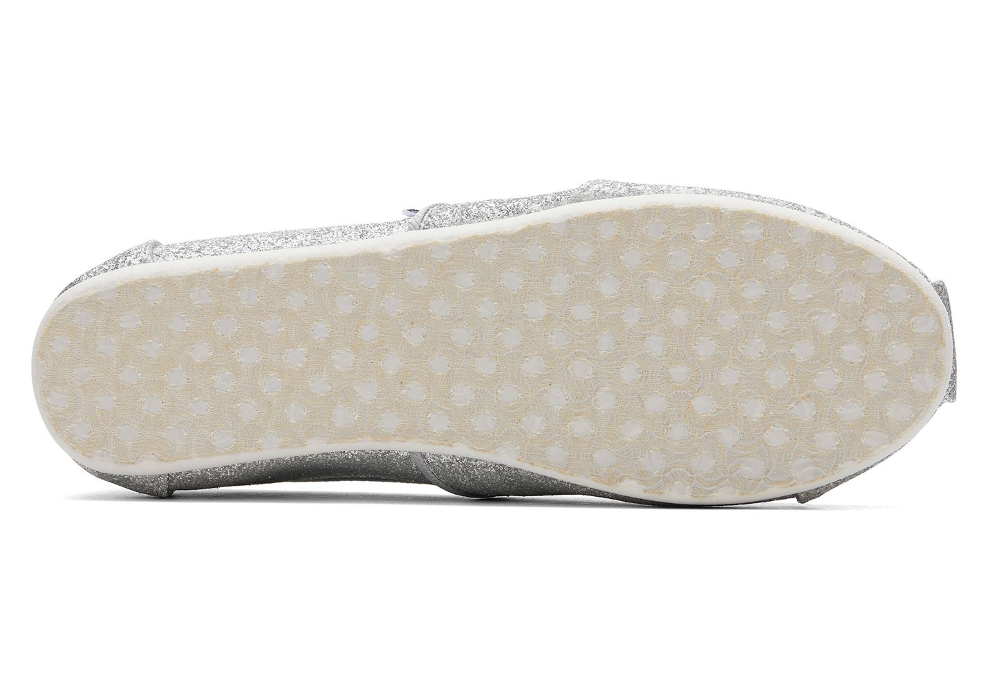 Toms Espadryle Dziecięce Srebrne - Alpargata Youth Glitter - 09JXNCBUO